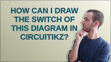 How can I draw the switch of this diagram in circuitikz?