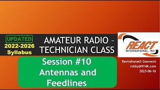 Session 10 - Technician Class (2022-2026) - Amateur Radio Training - by 9Y4R