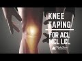 Newcastle Physio demonstrates Knee Taping for ACL/MCL/LCL