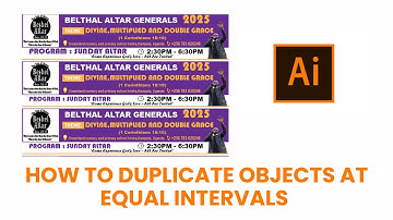 How to Duplicate Objects at Equal Intervals for Even Distribution in Illustrator