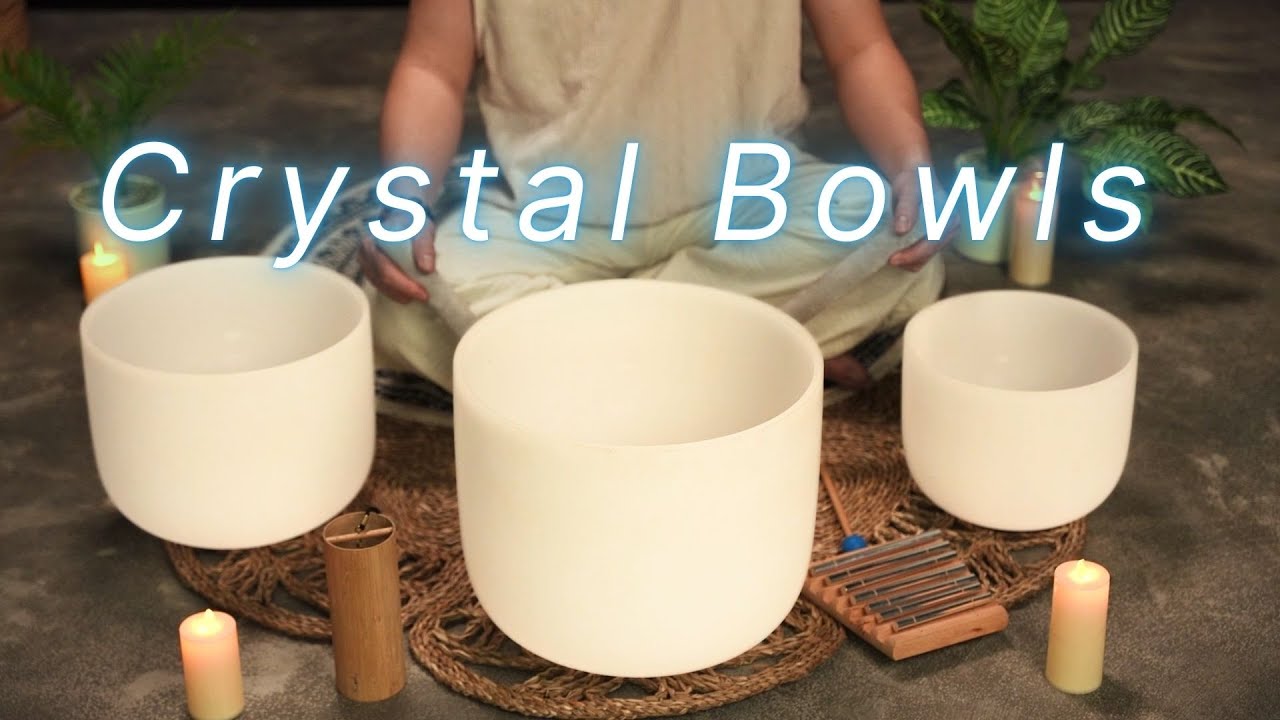 🌙 Deep Sleep Crystal Singing Bowls | Sound Bath for Sweet Dreams ...
