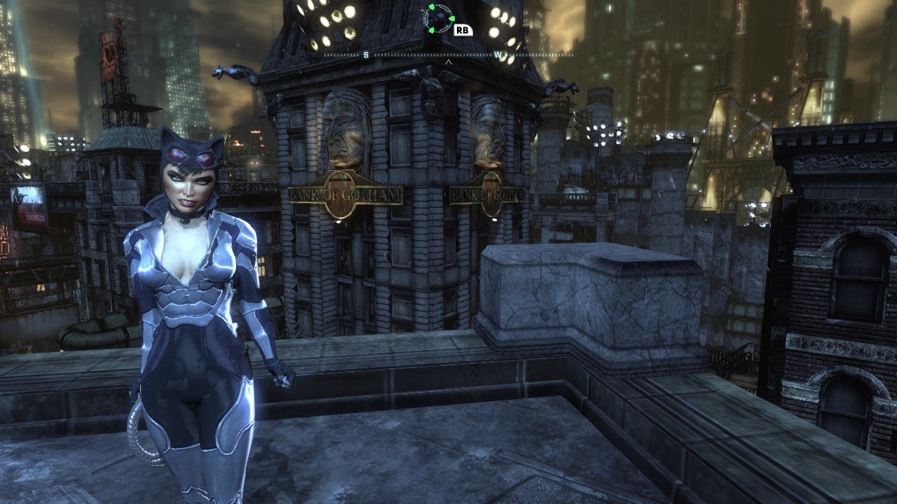 Batman Arkham City - WiiU Armored Catwoman Skin Mod - YouTube