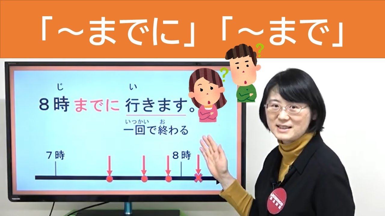「まで」「までに」 Made-ni,  Made　　　Learn Japanese, Study Japanese, Japanese