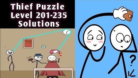 Thief Puzzle :Stickman Puzzle - Level 201-235 Walkthrough (iOS Android).