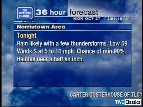 Weather Channel local forecast - 2003