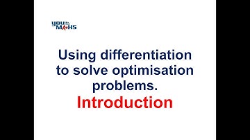 Differentiation : Optimisation  1