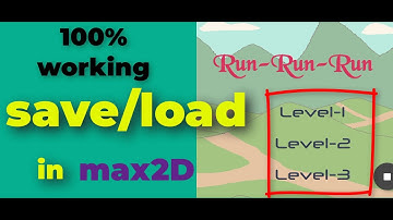 SAVE/LOAD (Max2D) save & load in max2D (101%) working