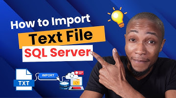 How to Import data From Text File to SQL Server