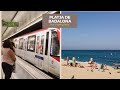Trip to Badalona Beaches | Getting There by Metro Train | Barcelona Beach Walk