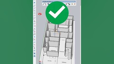 Fastest way to Create Wall in SketchUp with Profile builder plugin #sketchup #shorts #shortsfeed