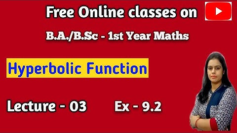 #Hyperbolic_Function #Trigonometry #ba_bsc_1st_maths ||How to Sperate Real & Imaginary Part ||Ex-9.2