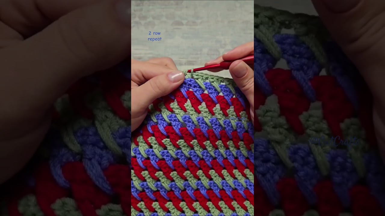 Cross DC Stitch 2 Row Repeat Lace Crochet Pattern | Crochet Stitches  