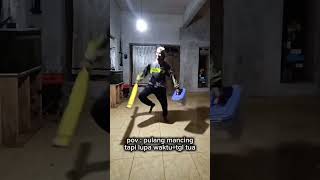 reaksi istri menyambut suaminya mancing bikin ngakak 🤣 #viral #mancing #shorts