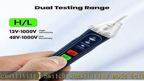 VENLAB Voltage Tester, Non Contact Voltage Detector, Circuit Tester Dual Range Voltage Sniffer 12V-