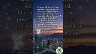 Define your purpose, broadcast value and tune in to the frequency of success. #financialfreedom