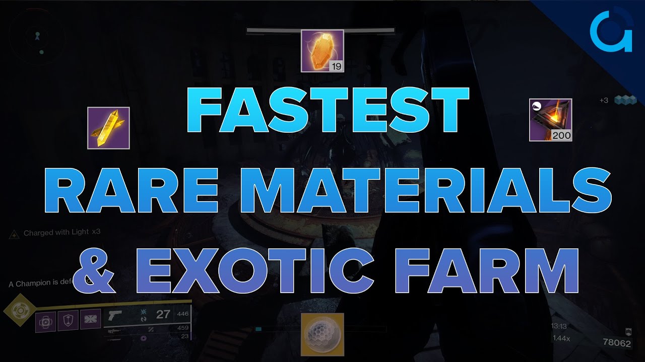 Destiny 2 Fastest Rare Materials & Exotic Farm | Season Of Arrivals