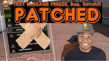 Text Message Glitch Patched!!! Patch 4 Fixed!!! NBA 2K18