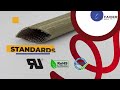 SEP-R UL - Glass fibre braided sleeving with polyurethane varnish