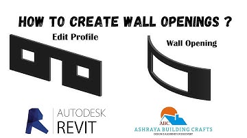 How to create wall openings in Revit Architecture