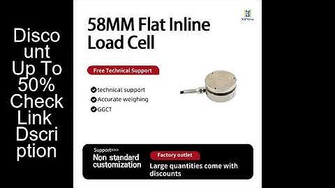 58mm High-Precision Inline Load Cell Miniature Compression and Tension Load Cell for Impact Force Me