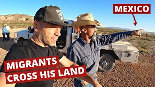 How Migrants Cross His Land In Texas  Local's Reaction