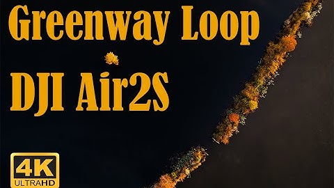 Greenway loop drone dji air2s 4k Fall Foliage