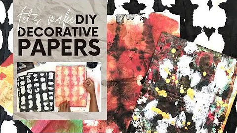 Making Unique Decorative Papers For Your Abstract ...