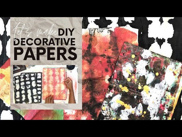 Make Your Own Collage Paper with Any Acrylic Paint — Part 2 