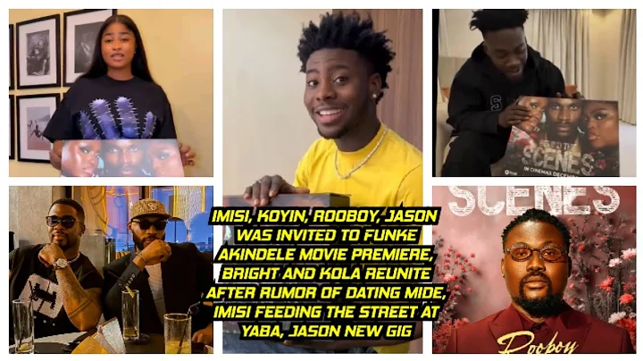 IMISI, KOYIN, ROOBOY, JASON WAS INVITED TO FUNKE AKINDELE MOVIE PREMIER, BRIGHT AND KOLA REUNITE