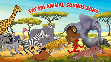 Safari Animal Sounds Song 0219 | Nursery Rhymes | Little Trunky Learns