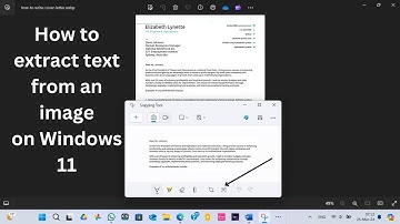 How to extract text from an image on Windows 11