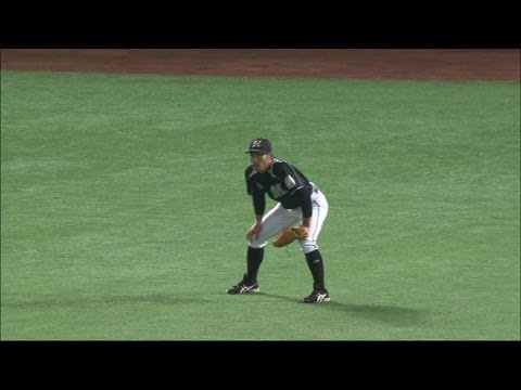 荻野貴の好判断が光る！ピンチを救うファインプレー！ 2012.07.13 H-M