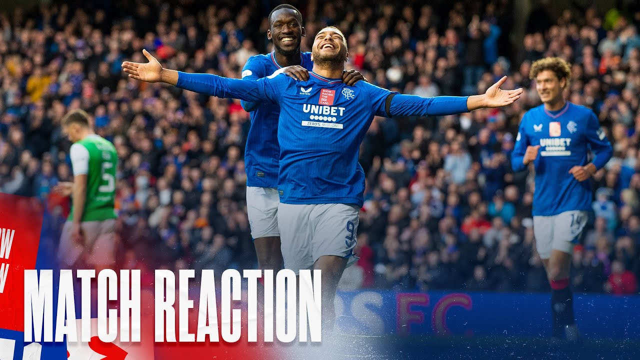 REACTION | Cyriel Dessers | Rangers 4-0 Hibernian