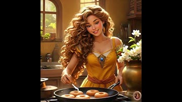Princess jasmine making donuts 🍩 and vlogs #ai  #disney #viralvideo #aivideo #princessparty #aiart
