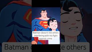 Batman doesn't like others interfering with his fight against crime. #shorts #shortvideo #short