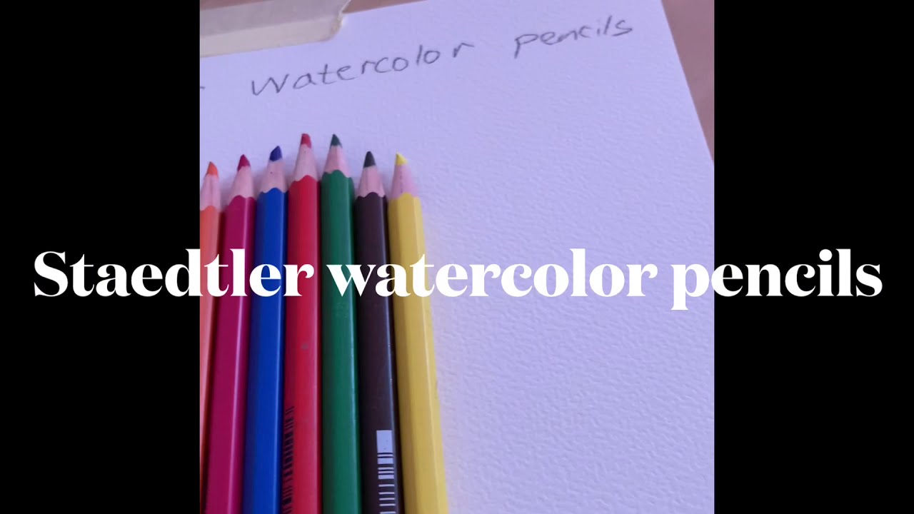Staedtler watercolor pencils, cheap but good?? YouTube