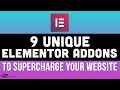 9 Unique Elementor Add-ons To Supercharge Your WordPress Website