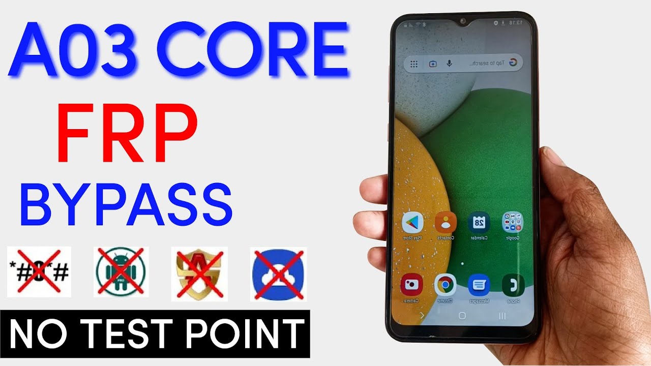 Samsung A03 Core Frp Bypass Without Test Point | A032F Google Account