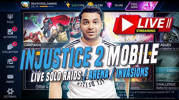 LIVE: Injustice 2 Mobile Solo Raid Grind🔥 | Taste Of Evil 🔥 & Arena Gameplay