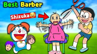 Nobita Opened Barber Shop 😂 || Funny Game screenshot 5