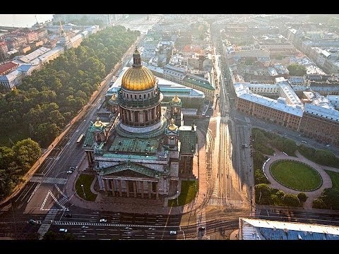 Санкт-Петербург, Исаакиевская и Сенатская площади, исторические путешествия, кинозарисовка