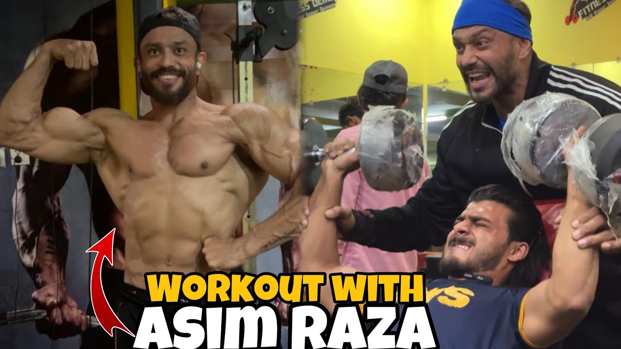 Workout With International Champ(Asim Raza) 😍| Aj To Halat Kharab Ho ...