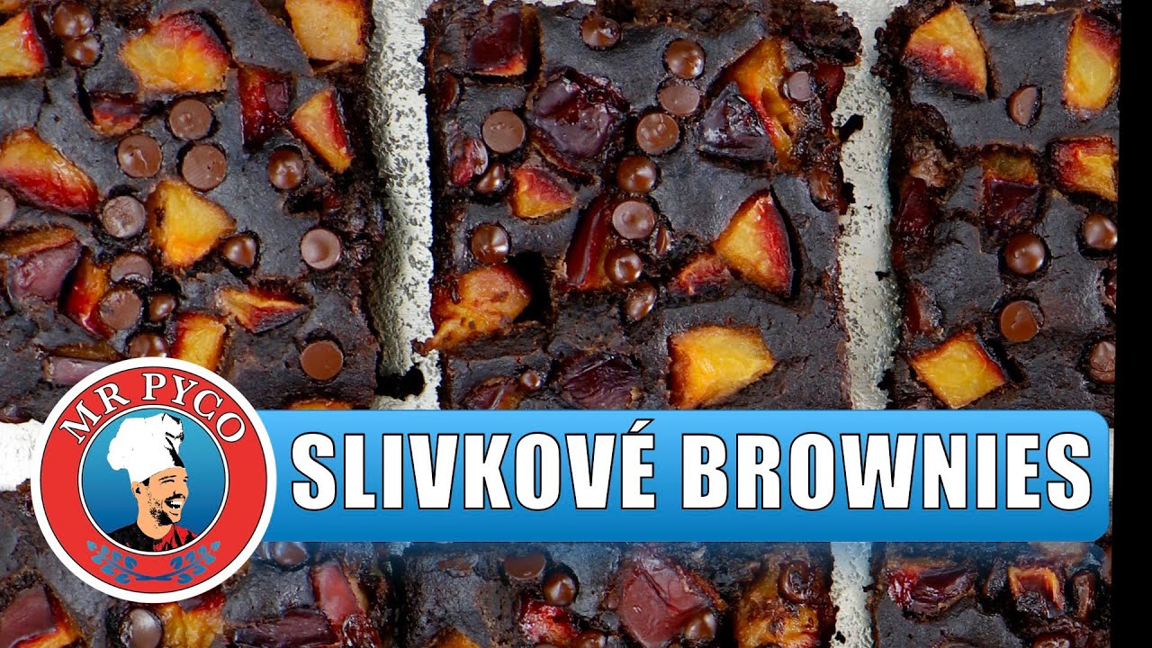 slivkové brownies 🟣 PLUM BROWNIES 👨‍🍳 Martin PYCO Rausch