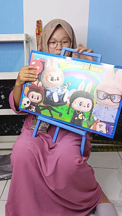 Papan tulis anak lengkap dengan penyangga #papantulis #papantulisanak