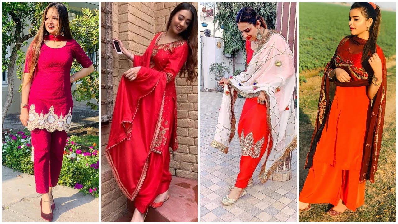 Buy Silk Designer Red Salwar Kameez Suit Punjabi Party Wear Made to Measure  Punjabi Patiala Suit for Women and Girls Traditional Wear Suits Online in  India - Etsy