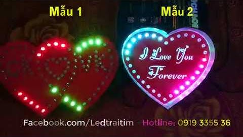 Quà Tặng led trái tim