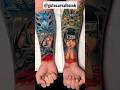 💎MADARA &amp; HASHIRAMA - NARUTO Anime TATTOOS💎 by @gutocarvalhoink #shorts