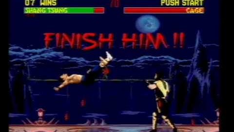 Mortal Kombat 2 On SEGA Mega Drive (Genesis) Part 2 (Shang Tsung Playthrough)