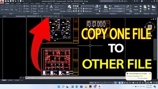 Autocad copy object and block one file to other file || autocad copy cad tutorial . screenshot 4