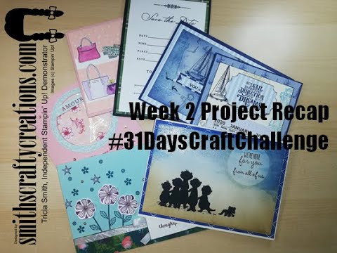 Week 2 Recap of projects for the #31dayscraftchallenge Stampin' Up! Week 2 Recap of projects for the #31dayscraftchallenge Stampin' Up! Thumbnail